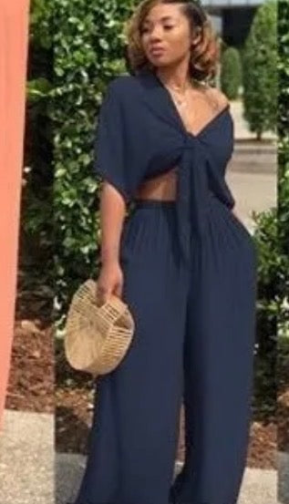 Women’s sex solid color polyester set