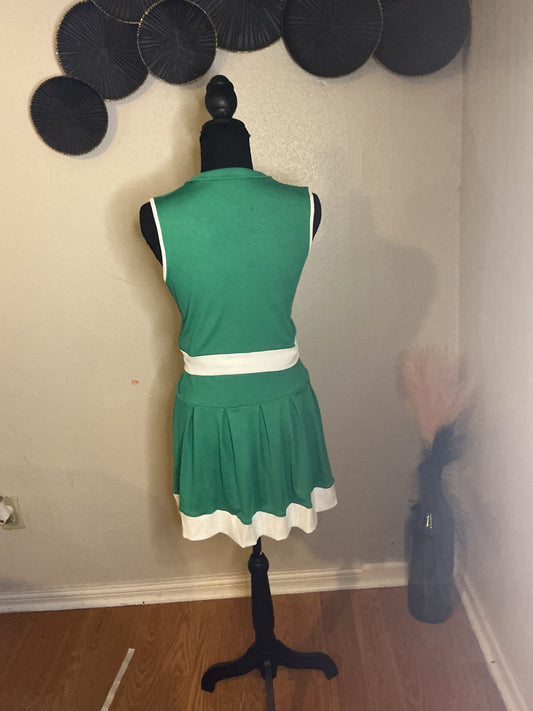 Casual Patchwork colorful skirt set sleeveless Zipper Top Summer outfit