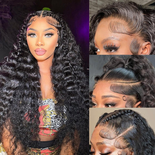 Della Rose Luxe | Deep Wave 13×4 HD Lace Wig · 180% Density
