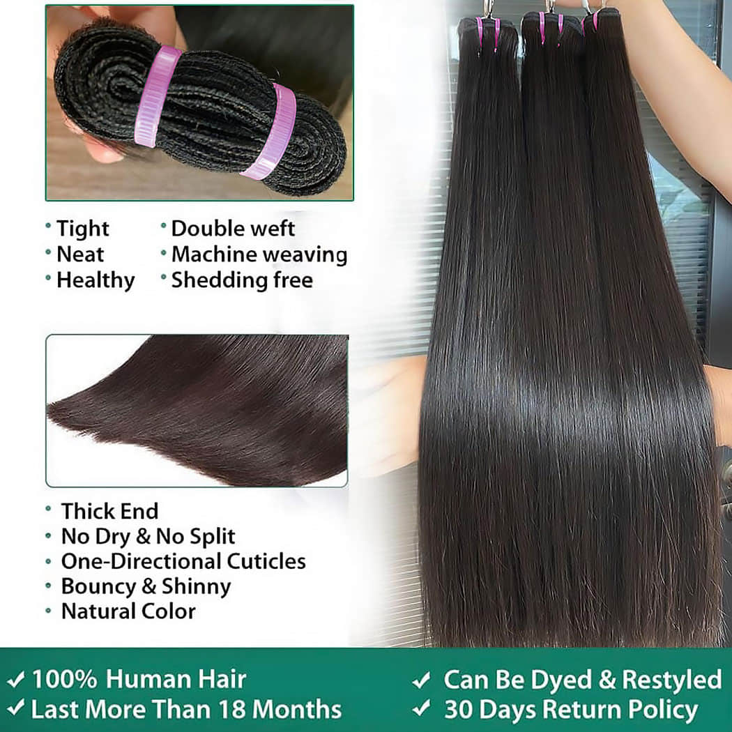 Della Rose Luxe | Raw Vietnamese Silky Straight Bundles
