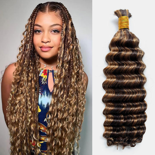 Della Rose Luxe | Deep Wave Braiding Hair · P4/27 Highlights