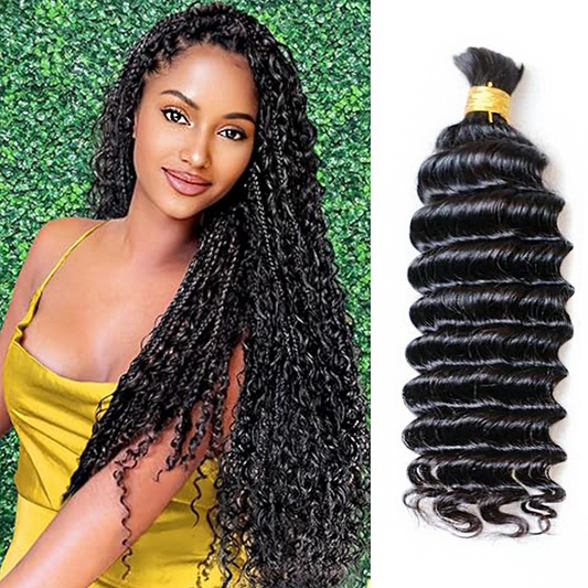 Della Rose Luxe | Deep Wave Braiding Hair · Natural Black