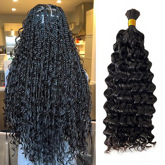 Della Rose Luxe | Water Wave Braiding Hair · Natural Black