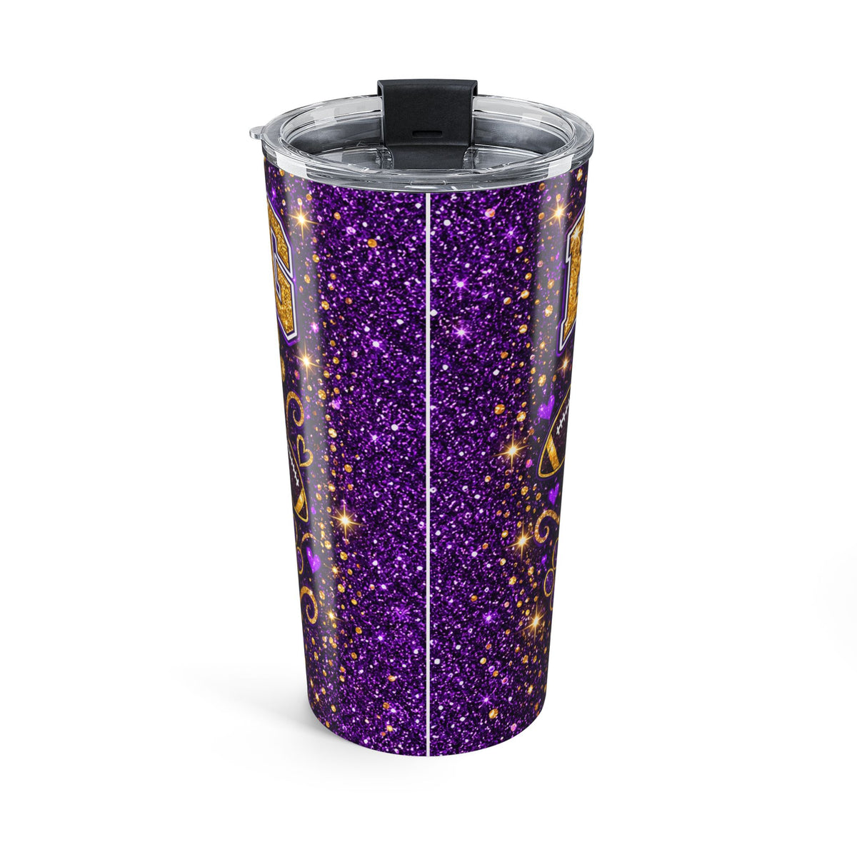Purple & Gold Bulldog Mom Tumbler | 20 oz