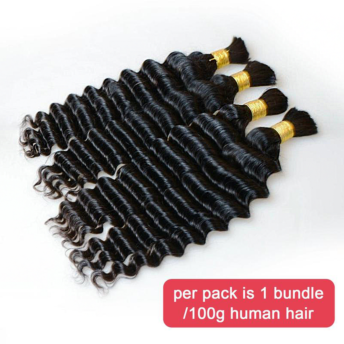 Della Rose Luxe | Deep Wave Braiding Hair · Natural Black