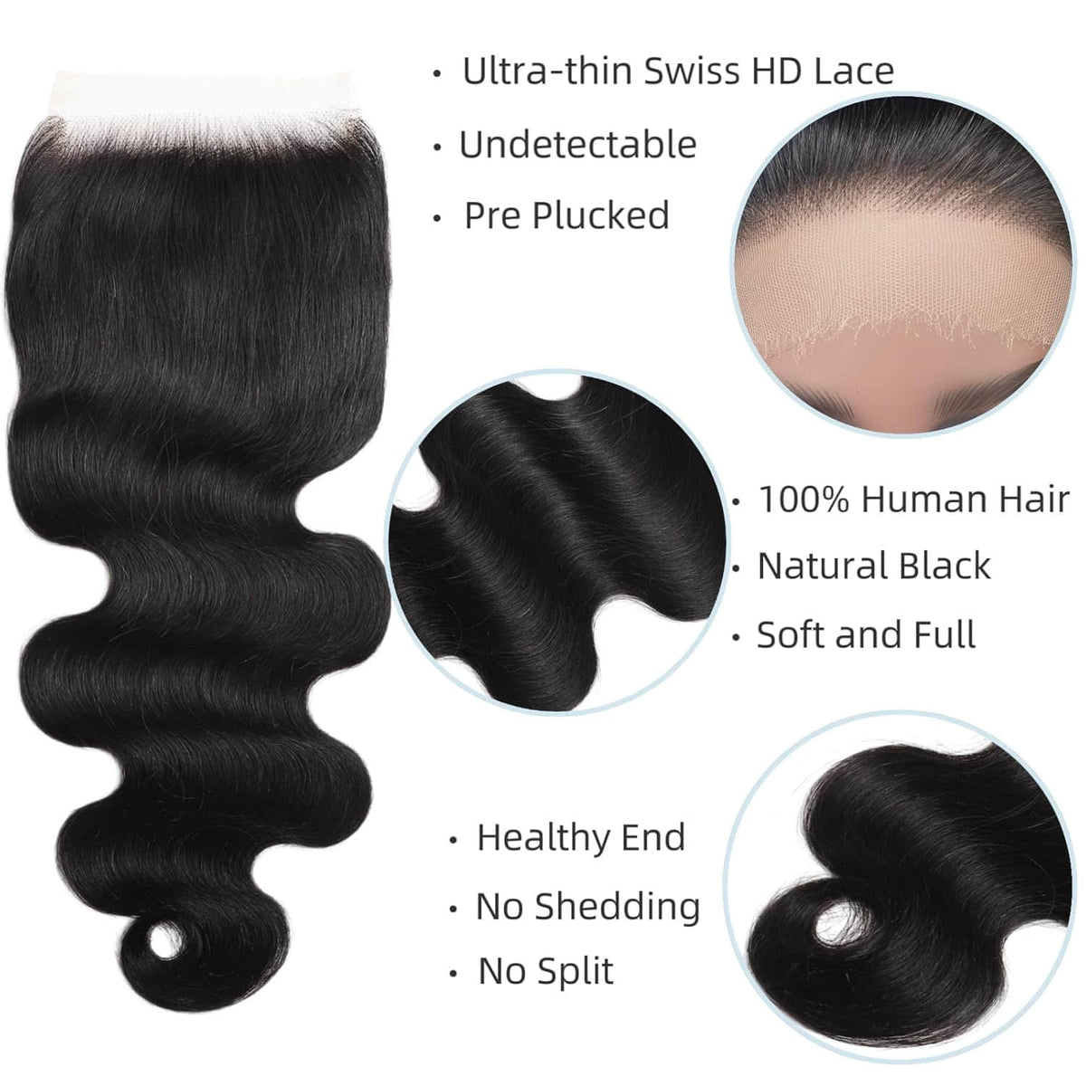 Della Rose Luxe | Body Wave 5×5 HD Lace Closure