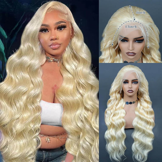 Della Rose Luxe | Blonde Body Wave 13×4 Frontal Wig · 200% Density