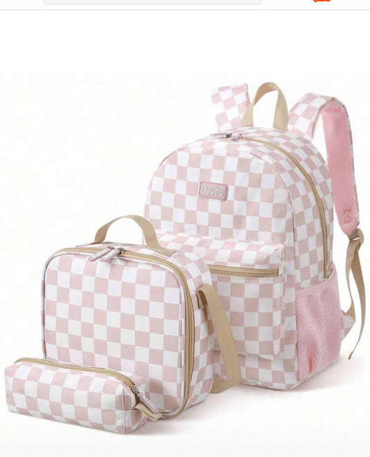 3-In-1 Kids Backpack set includes Lunch box bag And Pencil case includes headphones free💕