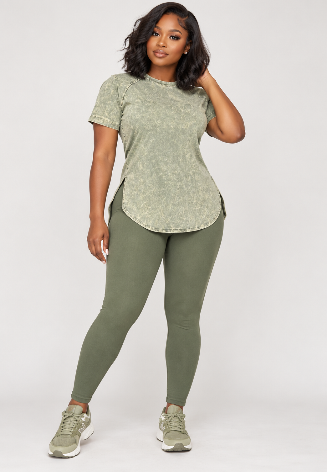 #07 Everyday Mineral Wash Two-Piece Pants Set