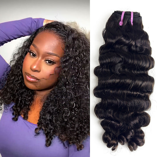 Della Rose Luxe | Burmese Curly Raw Vietnamese Bundles · Natural Black