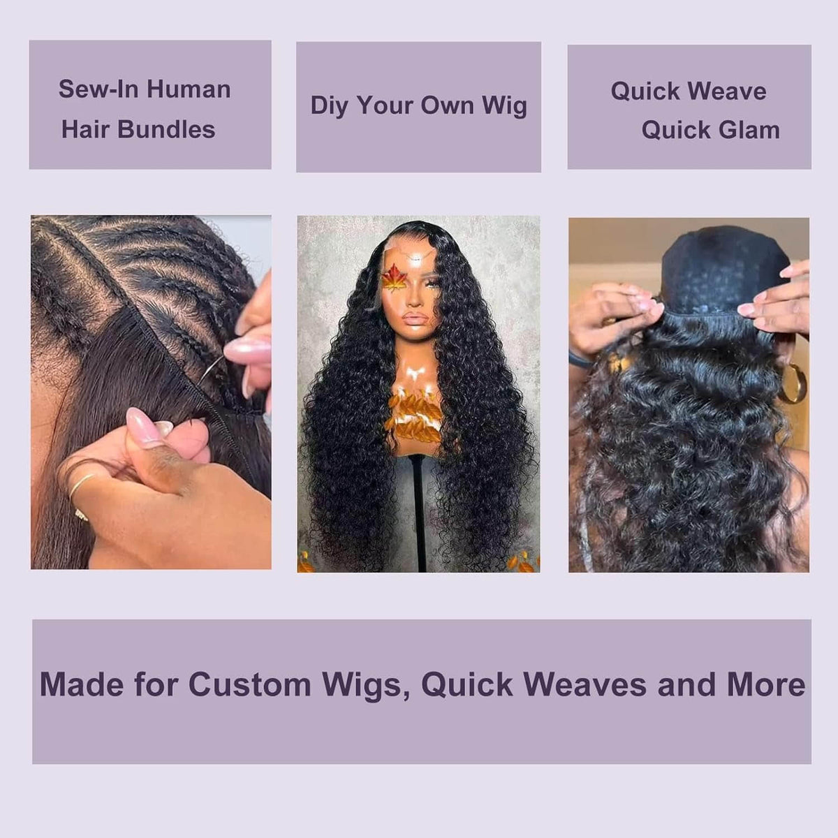 Deep Wave Brazilian Virgin Hair Bundles Natural Movement Natural Color 10-30 Inch - Stariahair