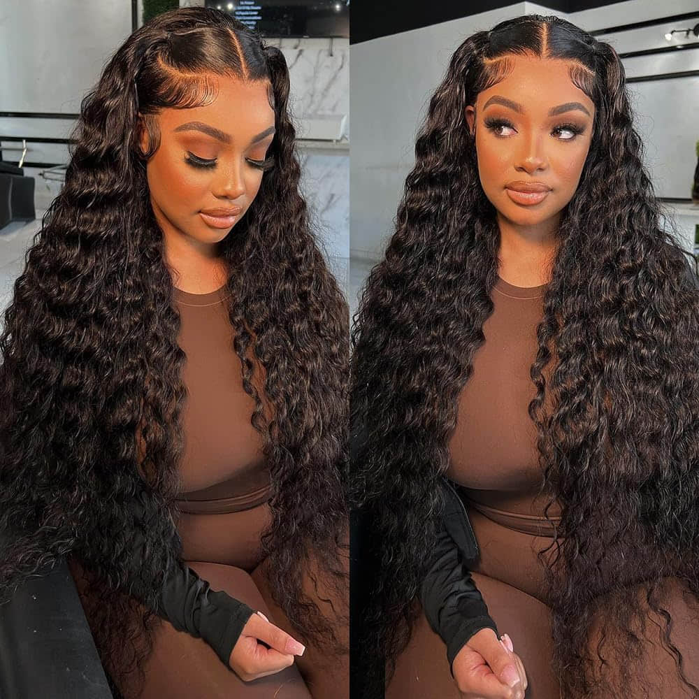 Deep Wave Brazilian Virgin Hair Bundles Natural Movement Natural Color 10-30 Inch - Stariahair