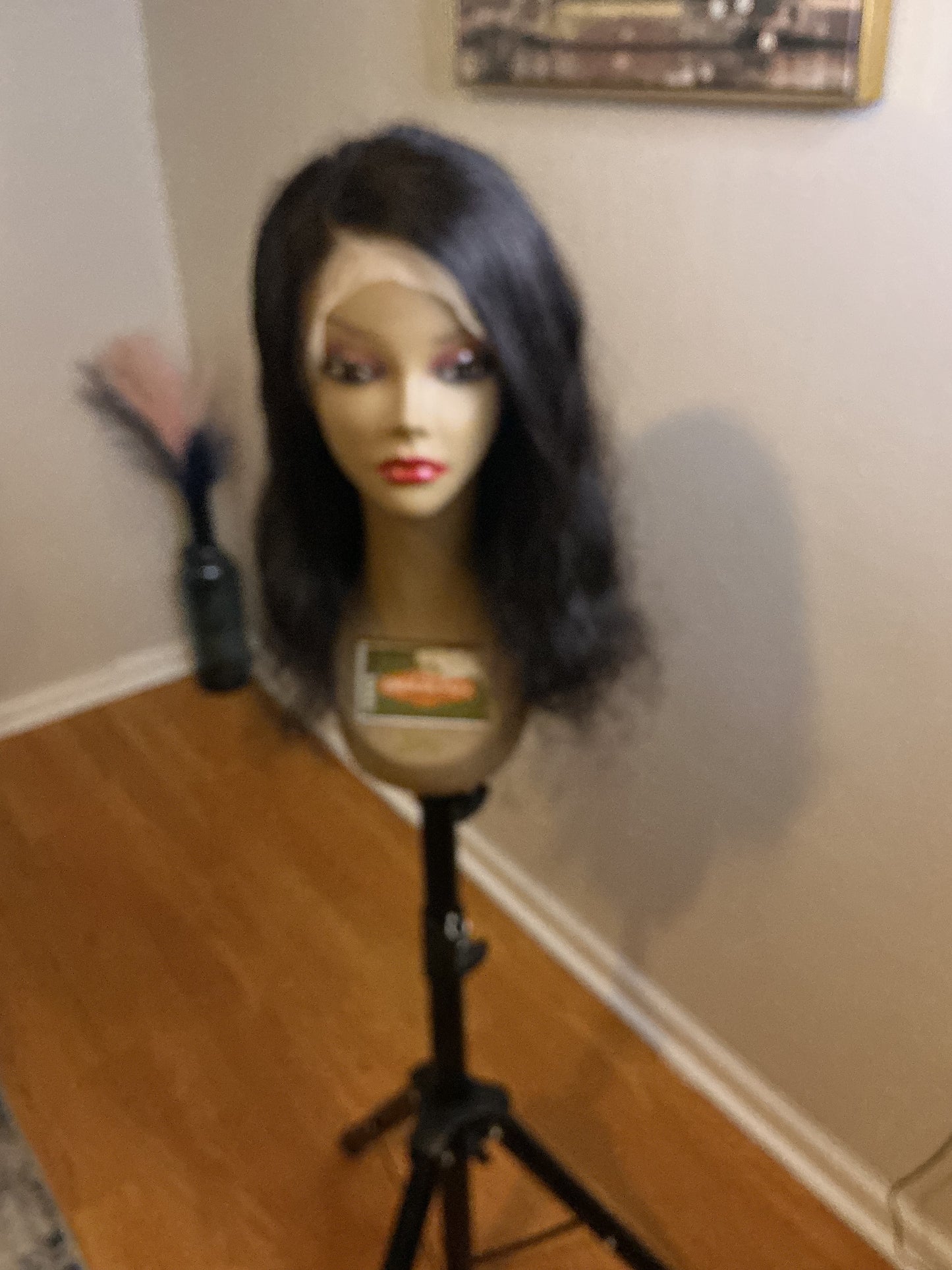 22inch 13x4 Human hair glue less wig