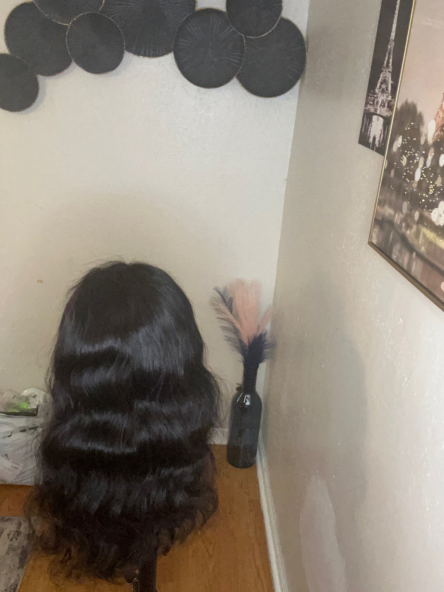 22inch 13x4 Human hair glue less wig