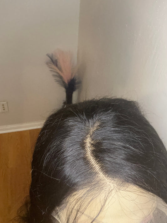 22inch 13x4 Human hair glue less wig