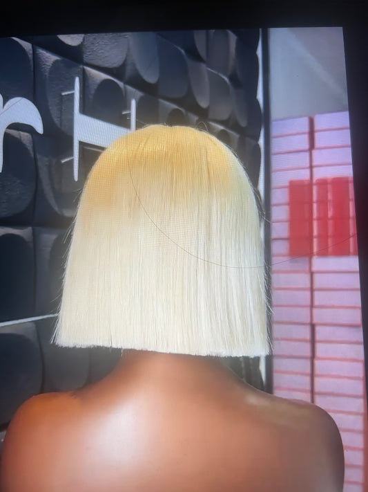 10 inch blunt cut 13x4 glueless Bob