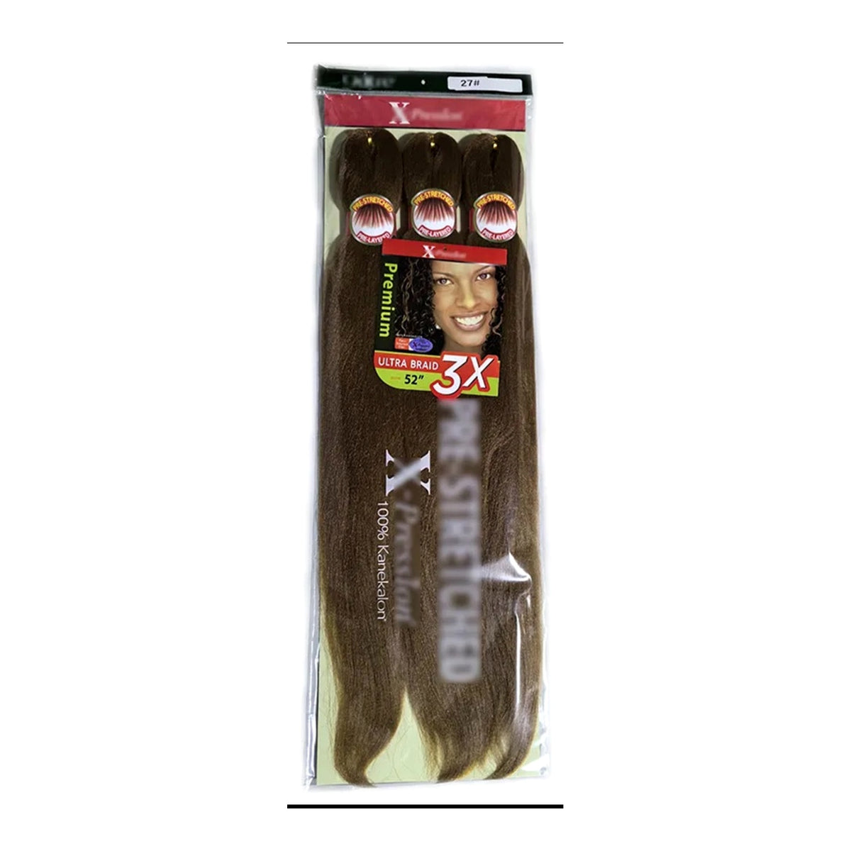 X-Pression 3X Pre-Stretched Braiding Hair – 52” | Professional Braid Hair