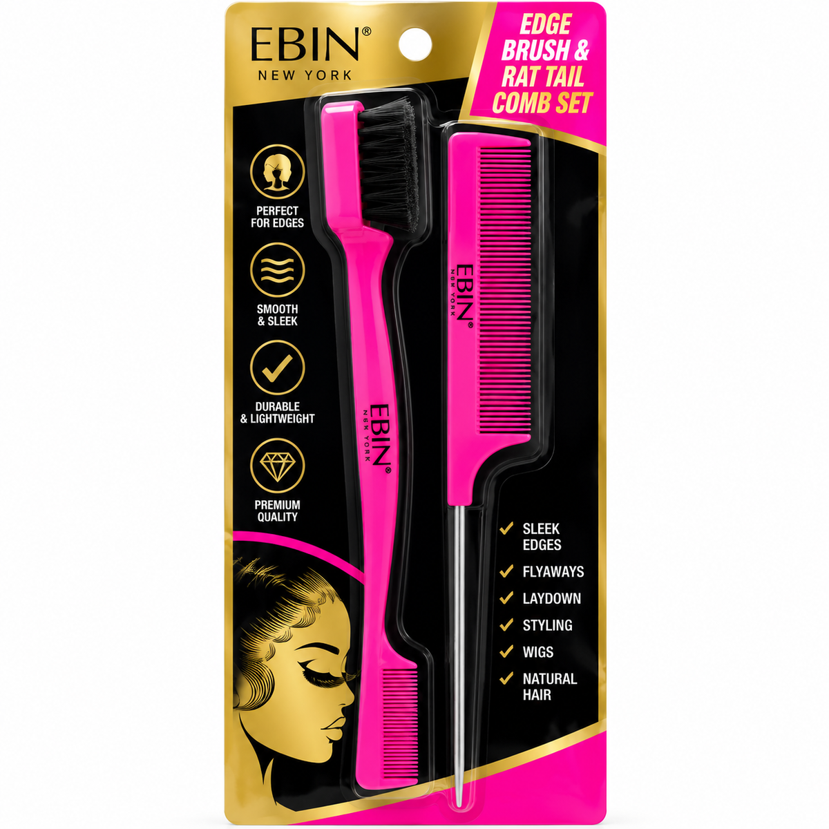 Double-Sided Edge Brush & Comb