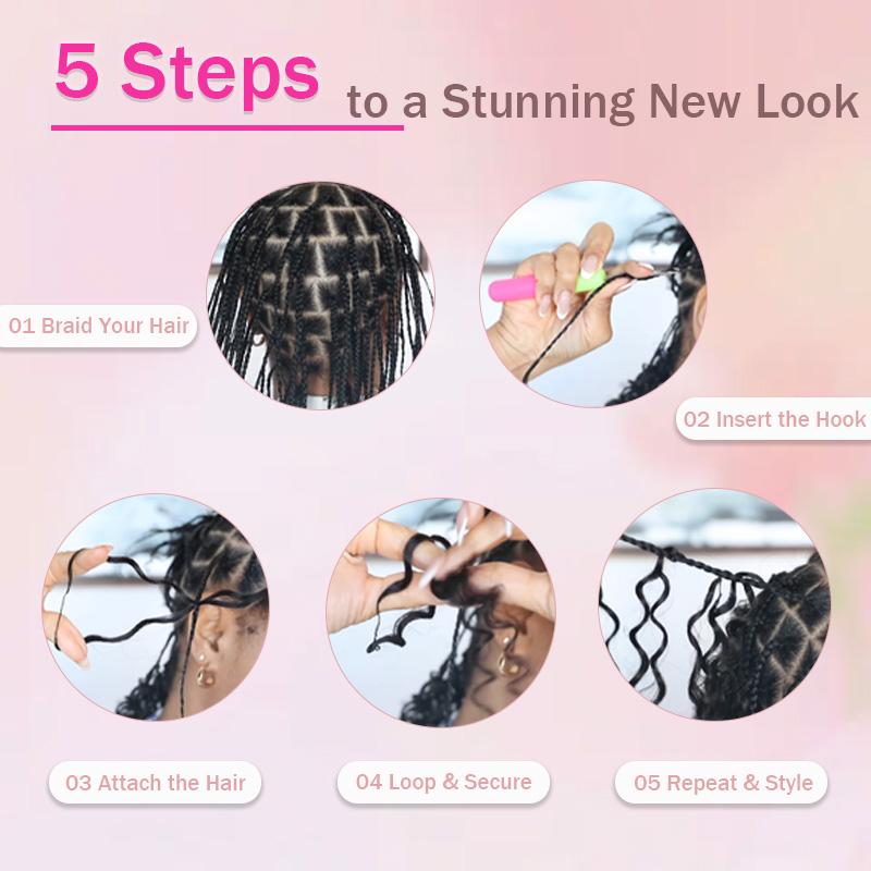 Crochet hair product detail