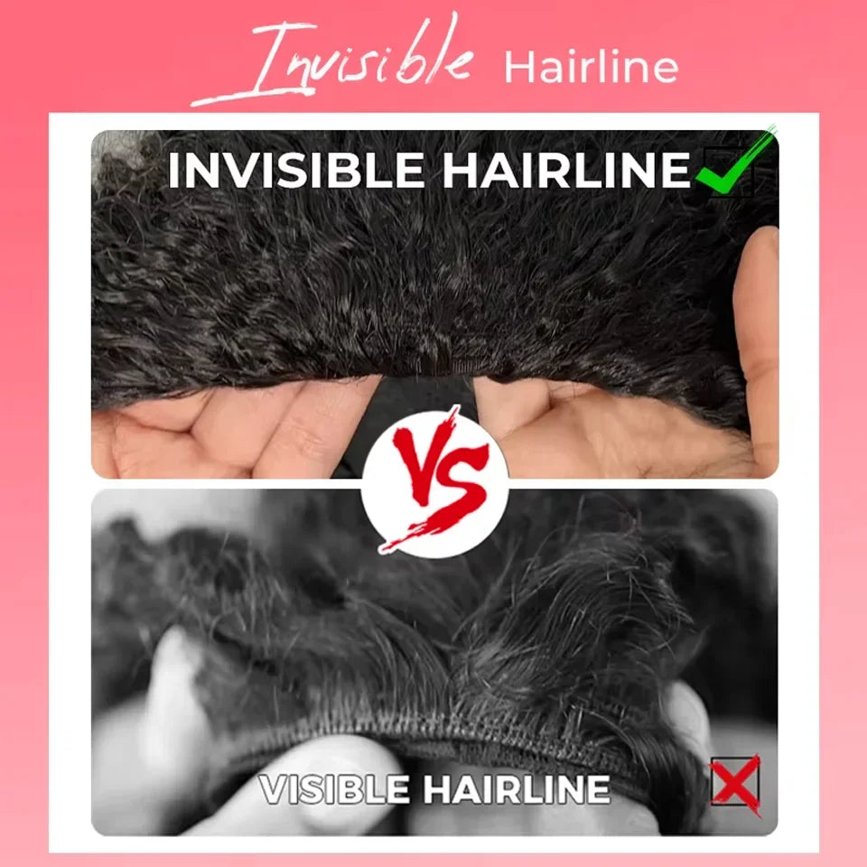 3-in-1 Human Hair Half Wig | Burmese & Kinky Curly