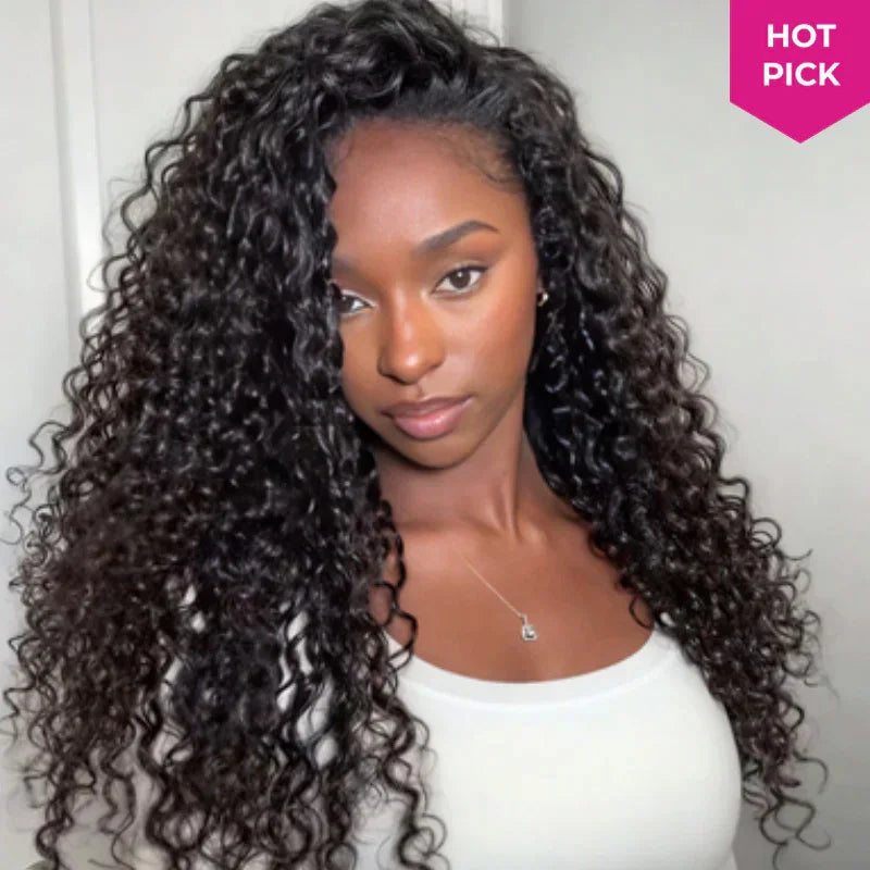 3-in-1 Human Hair Half Wig | Burmese & Kinky Curly