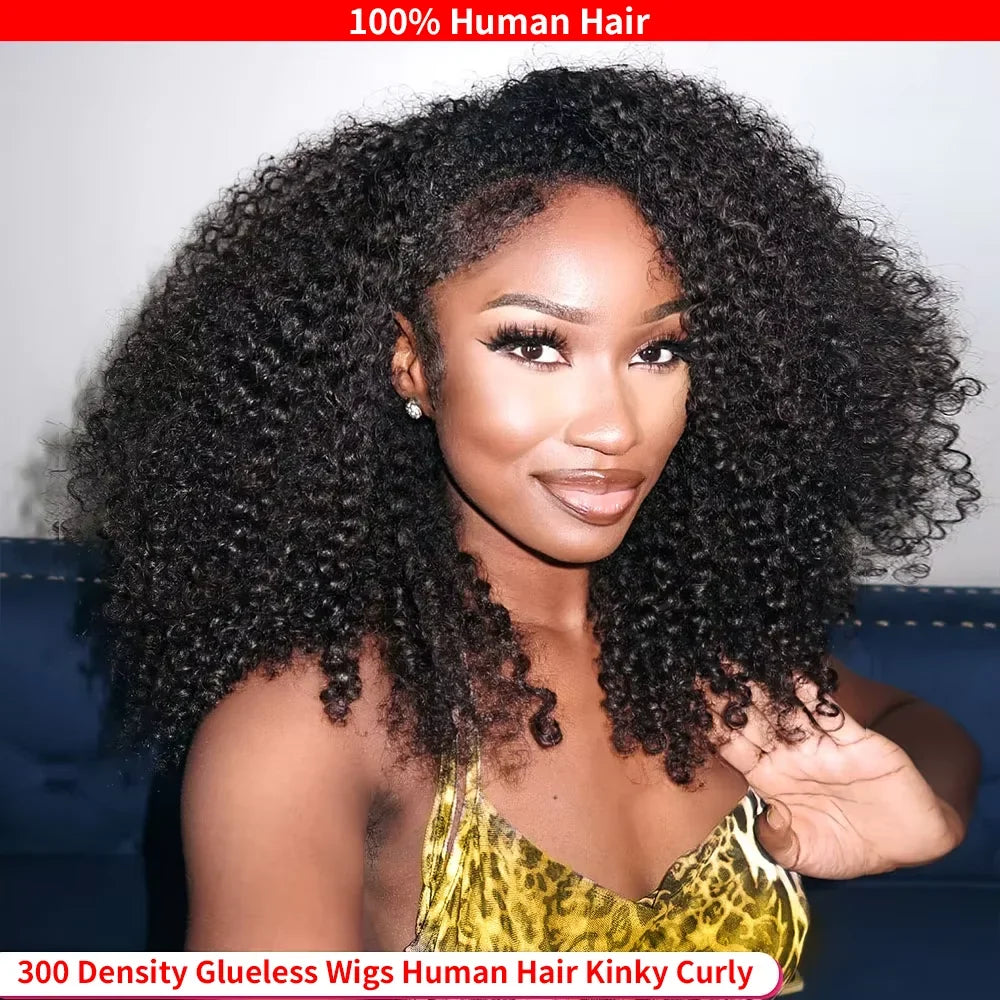 3-in-1 Human Hair Half Wig | Burmese & Kinky Curly