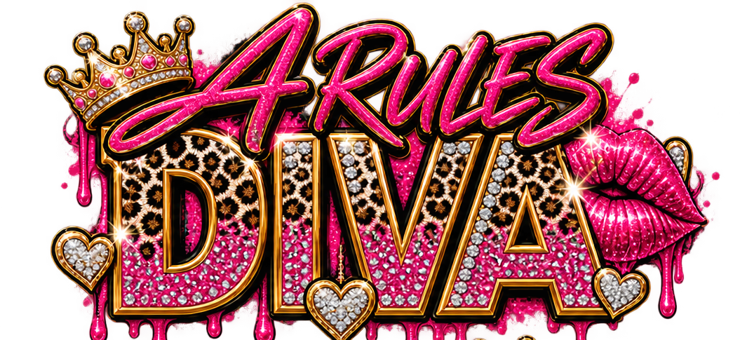 A Rules Diva DTF transfer artwork