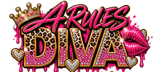 A Rules Diva DTF transfer artwork