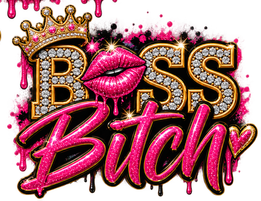 Boss Bitch DTF transfer artwork