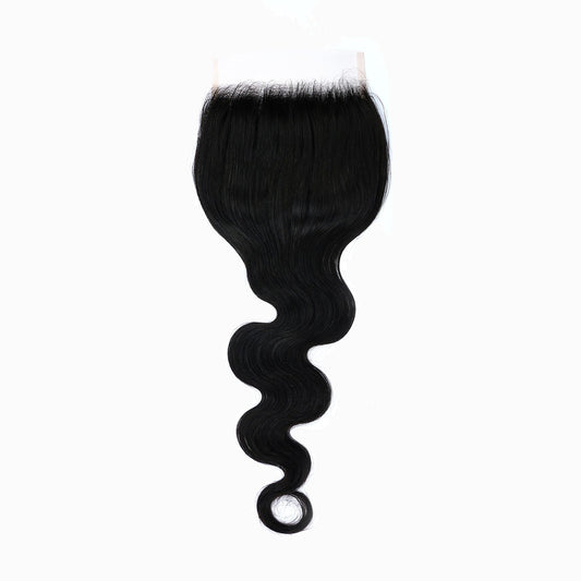 Reference image of a body wave 4×4 lace closure; final supplier item may differ