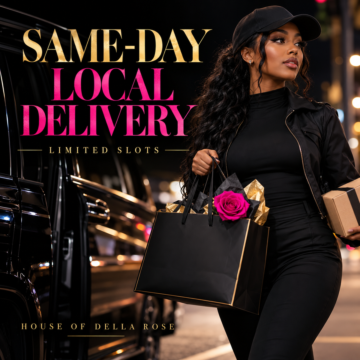 House of Della Rose same-day local delivery limited slots