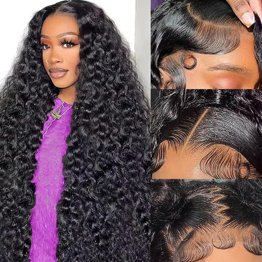 Della Rose Luxe | Deep Wave 13×4 Transparent Lace Wig · 150% Density